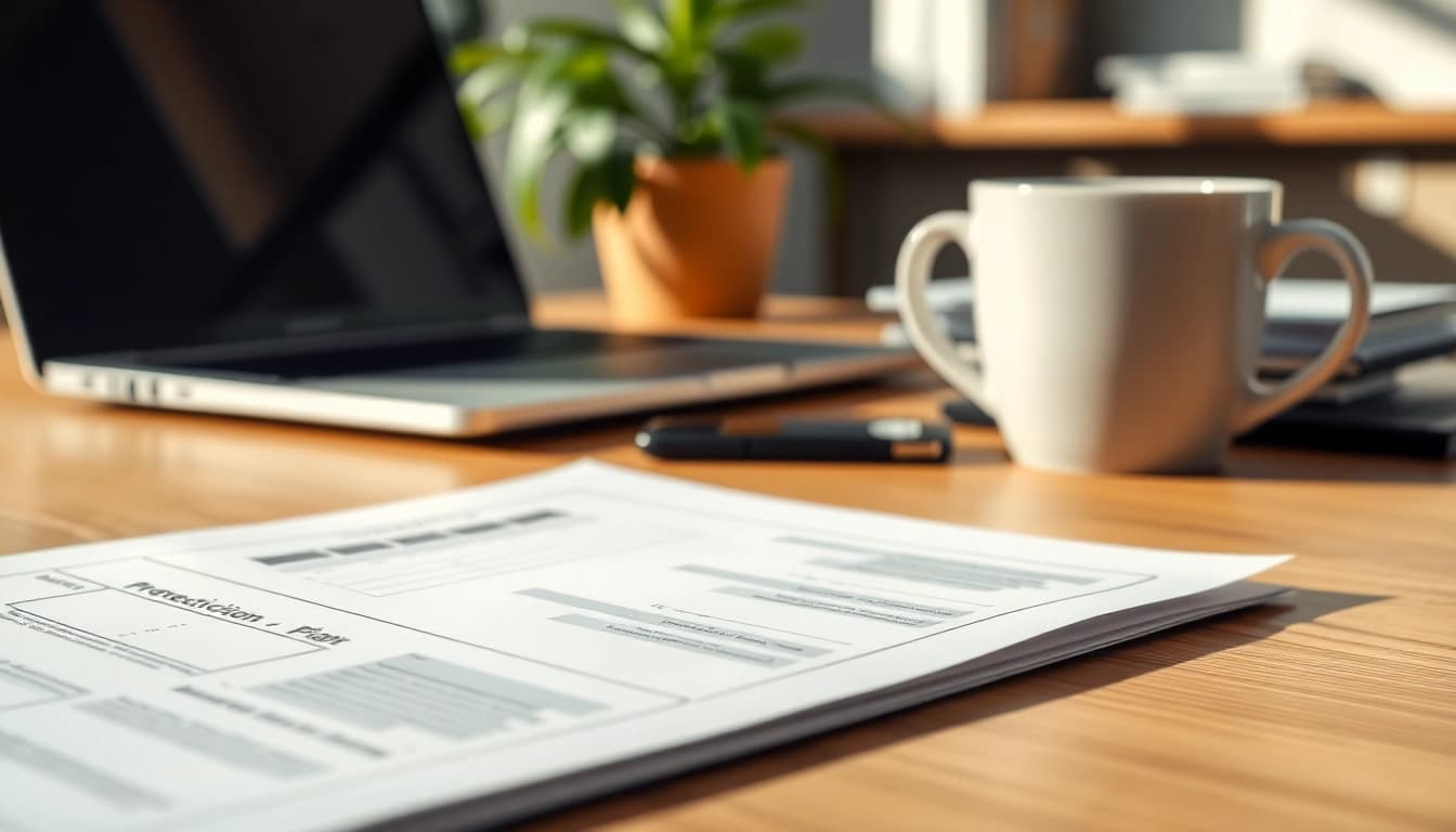 Highlighting warranty protection plans document in a serene workspace to emphasize coverage benefits.