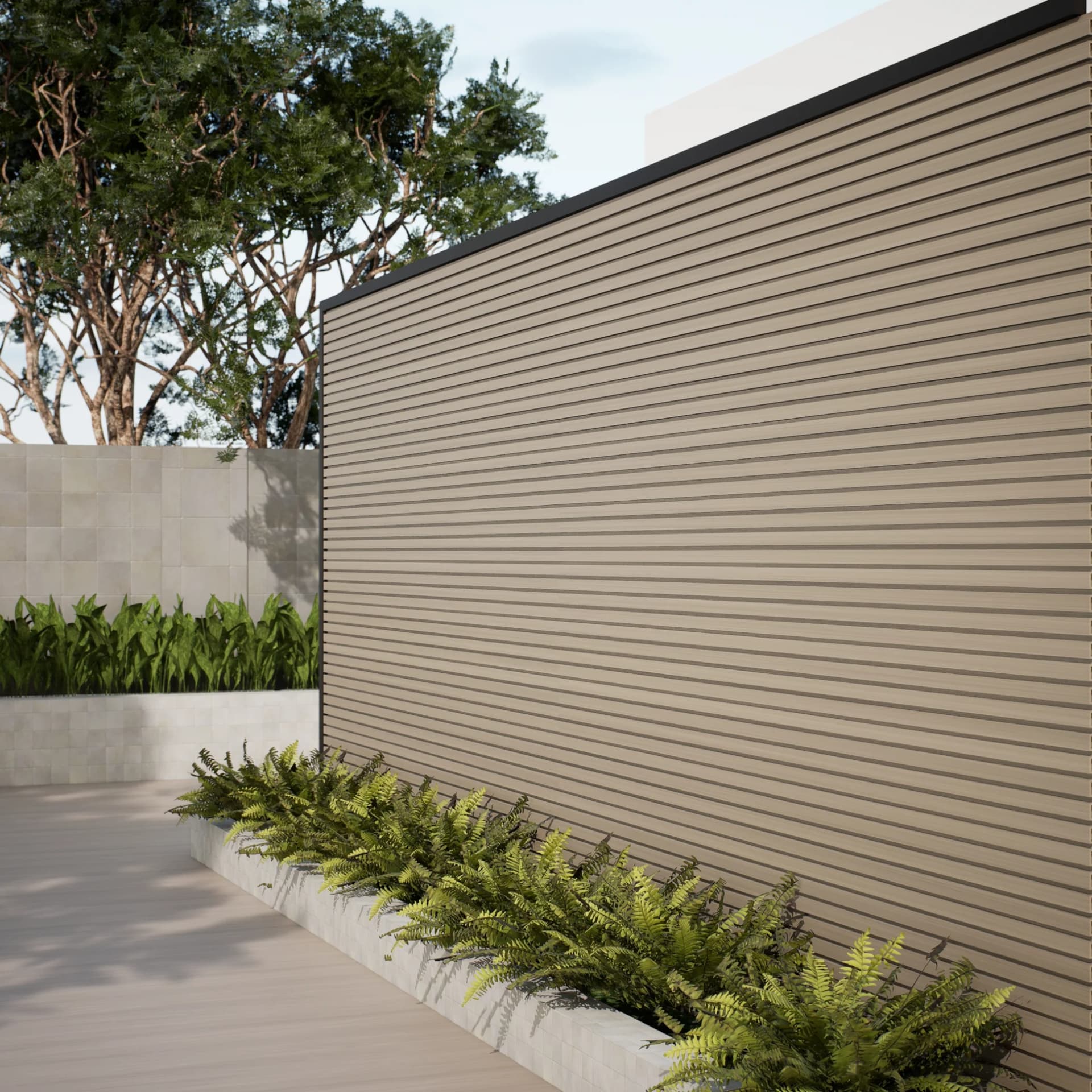 Exterior Slat Wall Panels (composite) for Elegant Outdoor Spaces