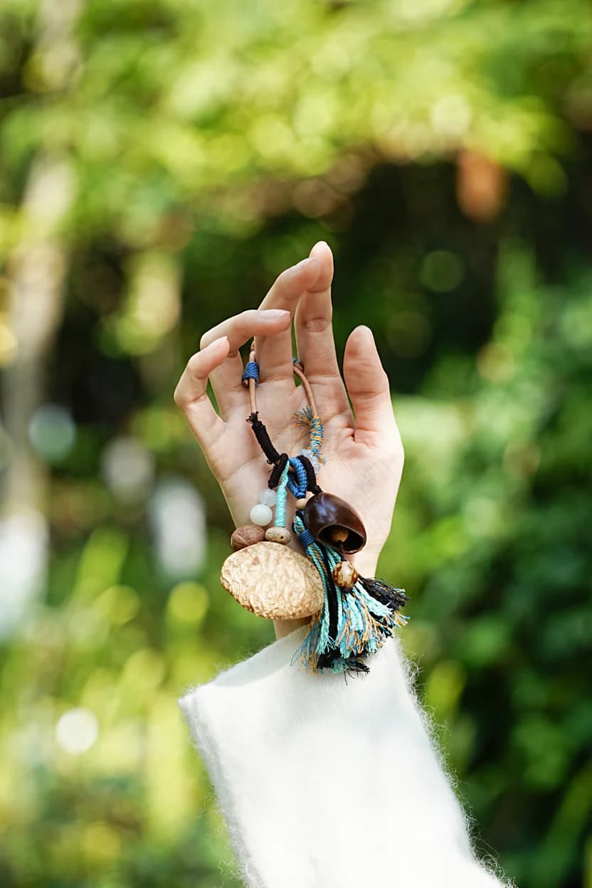Natural Wind Chime Handmade from Yunicrafts – Artisan Outdoor Harmony Piece