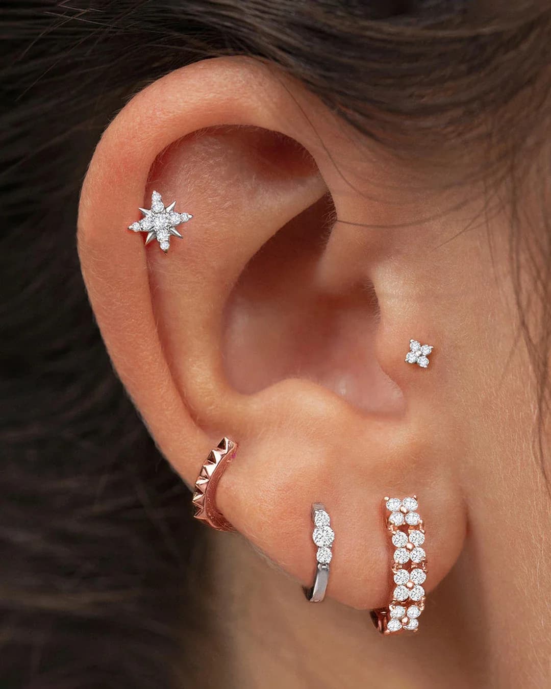 Diamond Ear Piercing by Cervin Blanc | Sophisticated Fine Jewellery