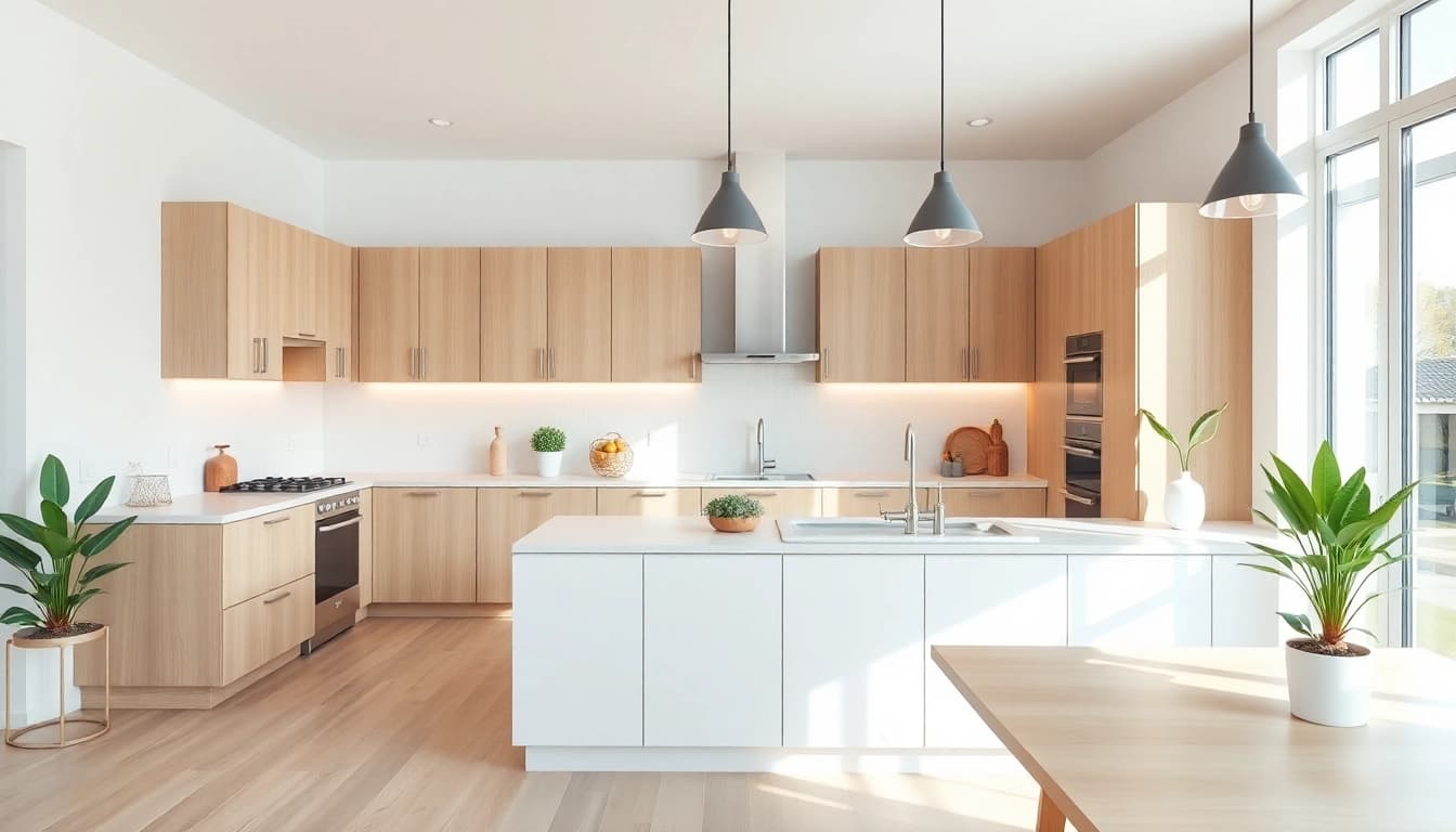 Revitalize your space with this home renovation kitchen design showcasing modern elegance.