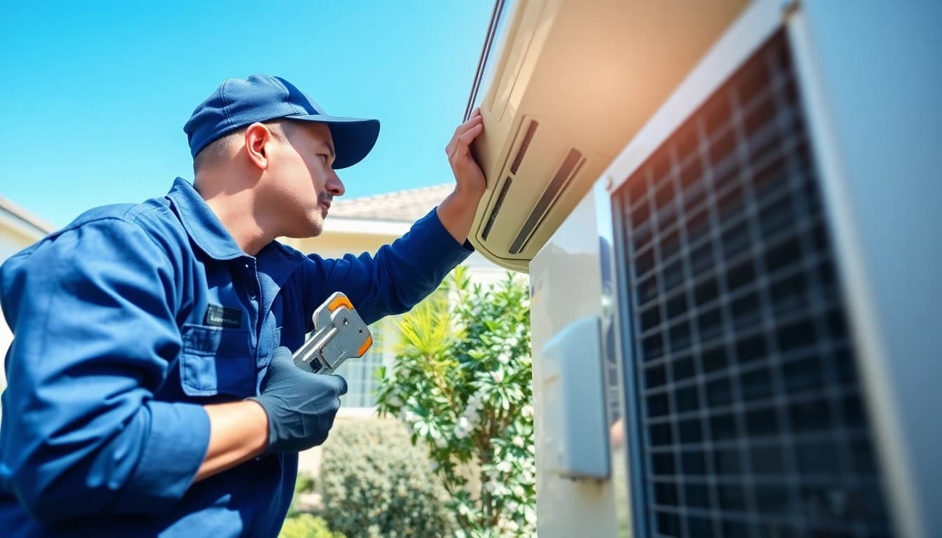 Expert technician providing heating and cooling services directly, ensuring optimal home performance.