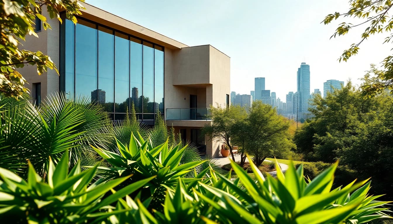 Explore captivating Real Estate showcasing modern architecture against a vibrant skyline.