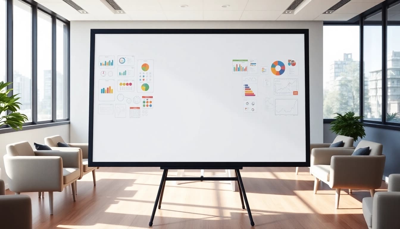 Utilisez un chevalet de conférence pour optimiser vos réunions au travail.