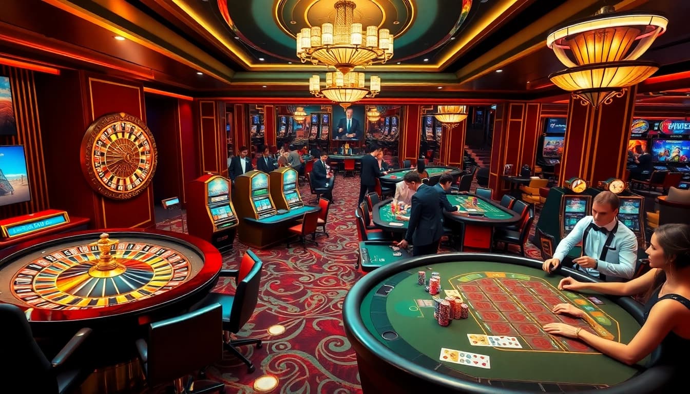 Experience thrilling gambling at https://shbet.id/ featuring poker tables, roulette wheels, and slot machines.