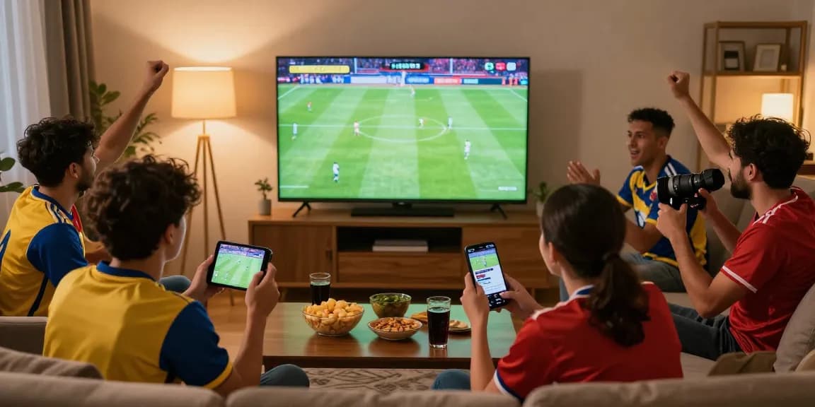 Pengalaman live streaming sepak bola berkualitas tinggi di BOLAKAMI dengan penggemar menyaksikan pertandingan bersama.