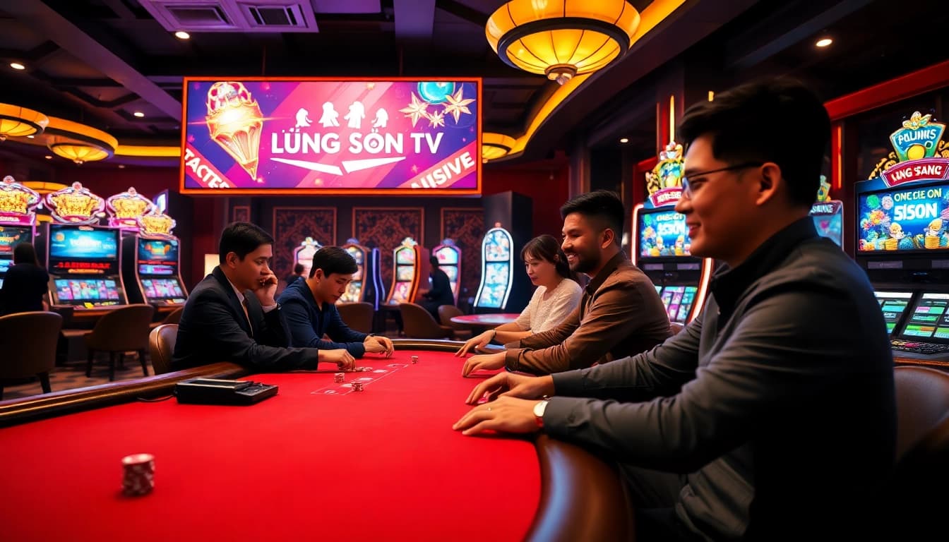 Lương Sơn TV offers thrilling poker action in a vibrant online casino environment.