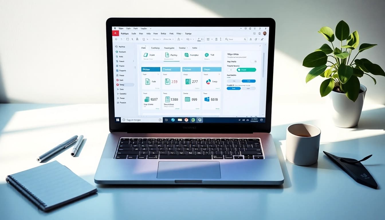 Experience seamless productivity with WPS电脑版 showcased in a modern workspace.