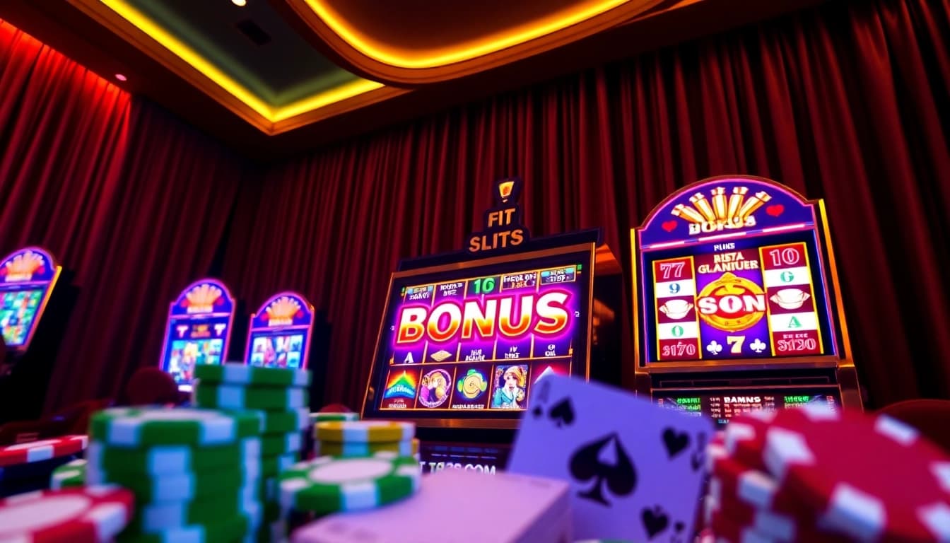 Rasakan sensasi memenangkan bonus slot di mesin slot kasino yang dinamis.