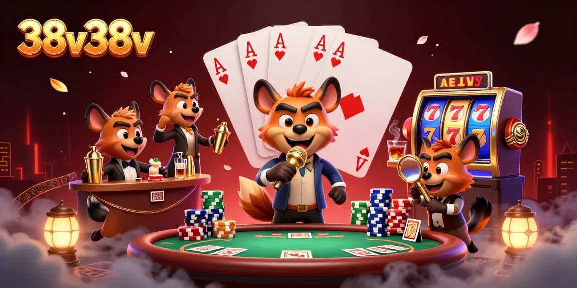 Engage with the lively 38v38v comedy casino scene showcasing hyenas in dynamic roles.