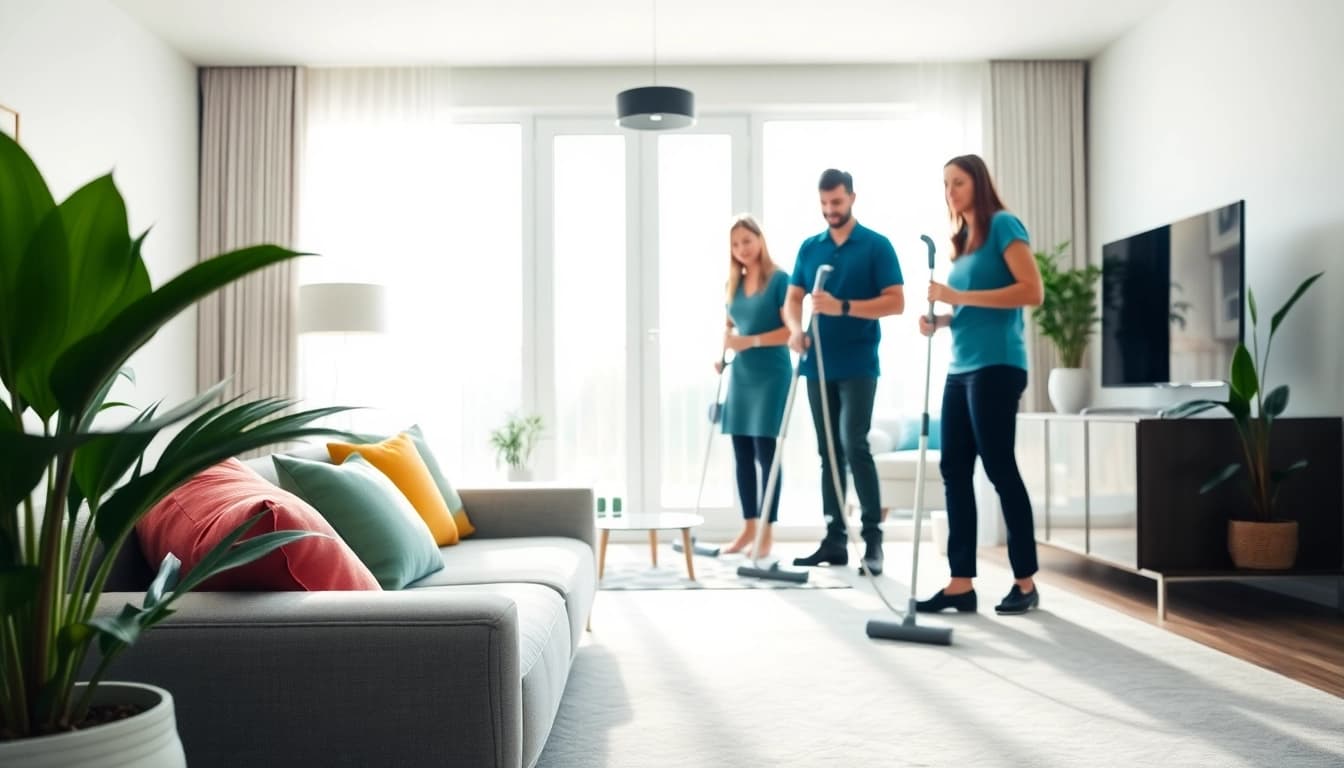 Cleaning services Calgary brightening a living room through professional cleaning techniques.