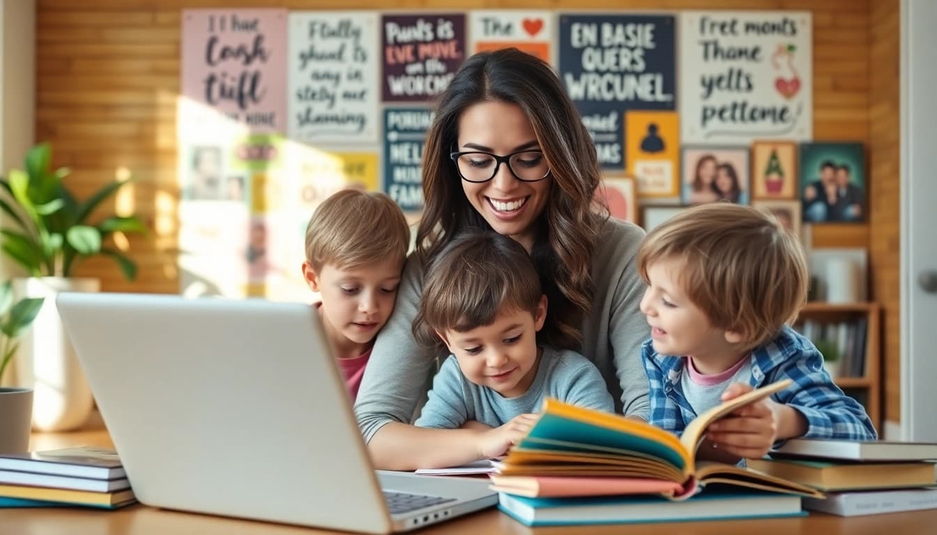 Engaging lifestyle blog about family and giveaways at https://giveaways4mom.com showcasing a cozy home office.