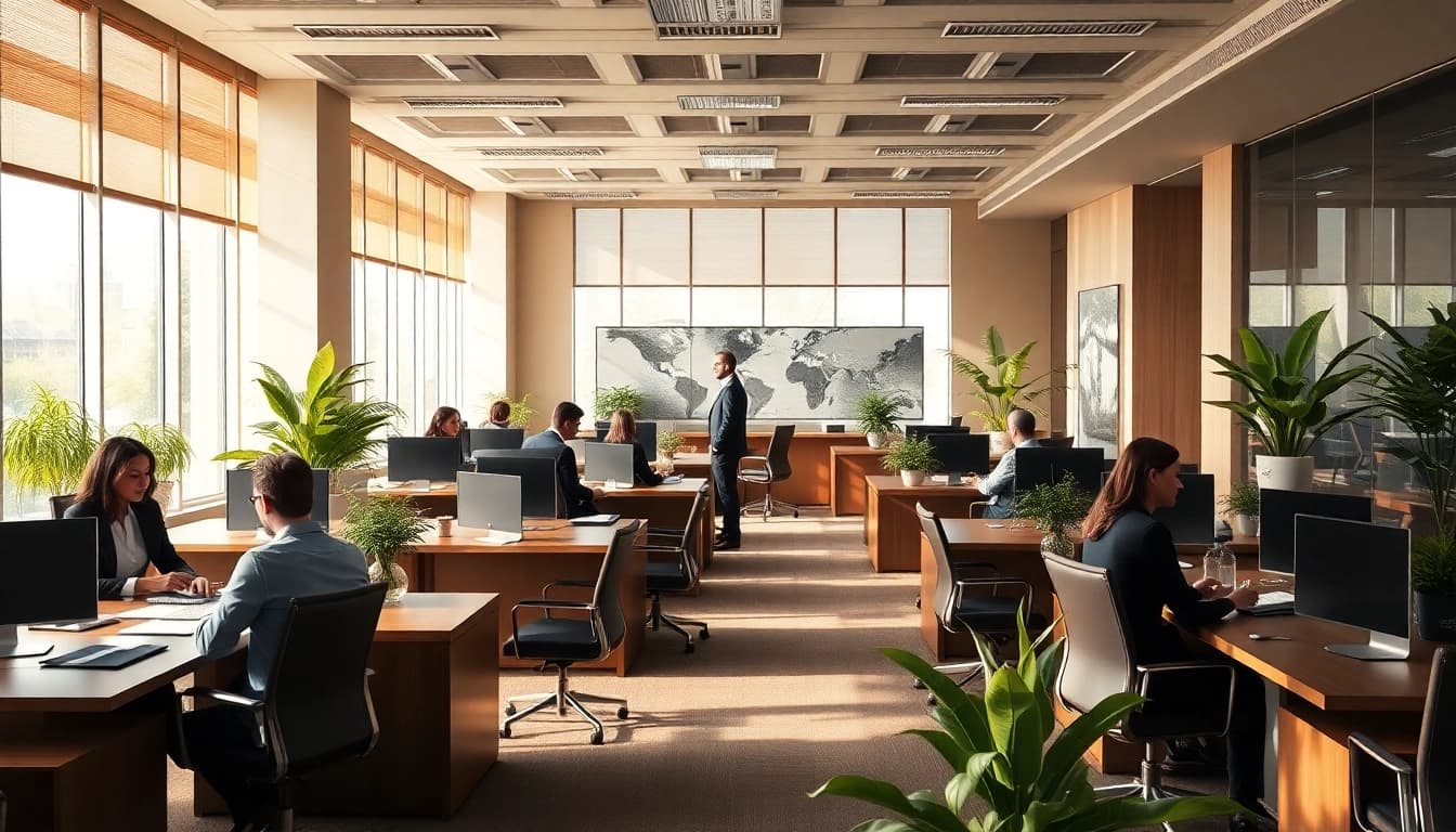 View of a professional office at https://www.expertlawattorneys.com illustrating teamwork among attorneys.