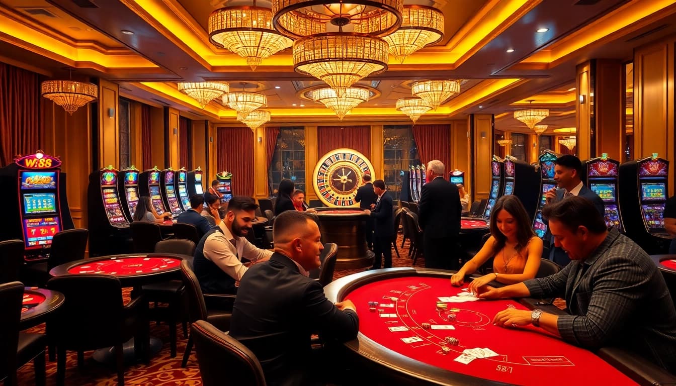 Experience the luxury of w88 with vibrant casino games and enthusiastic players in action.