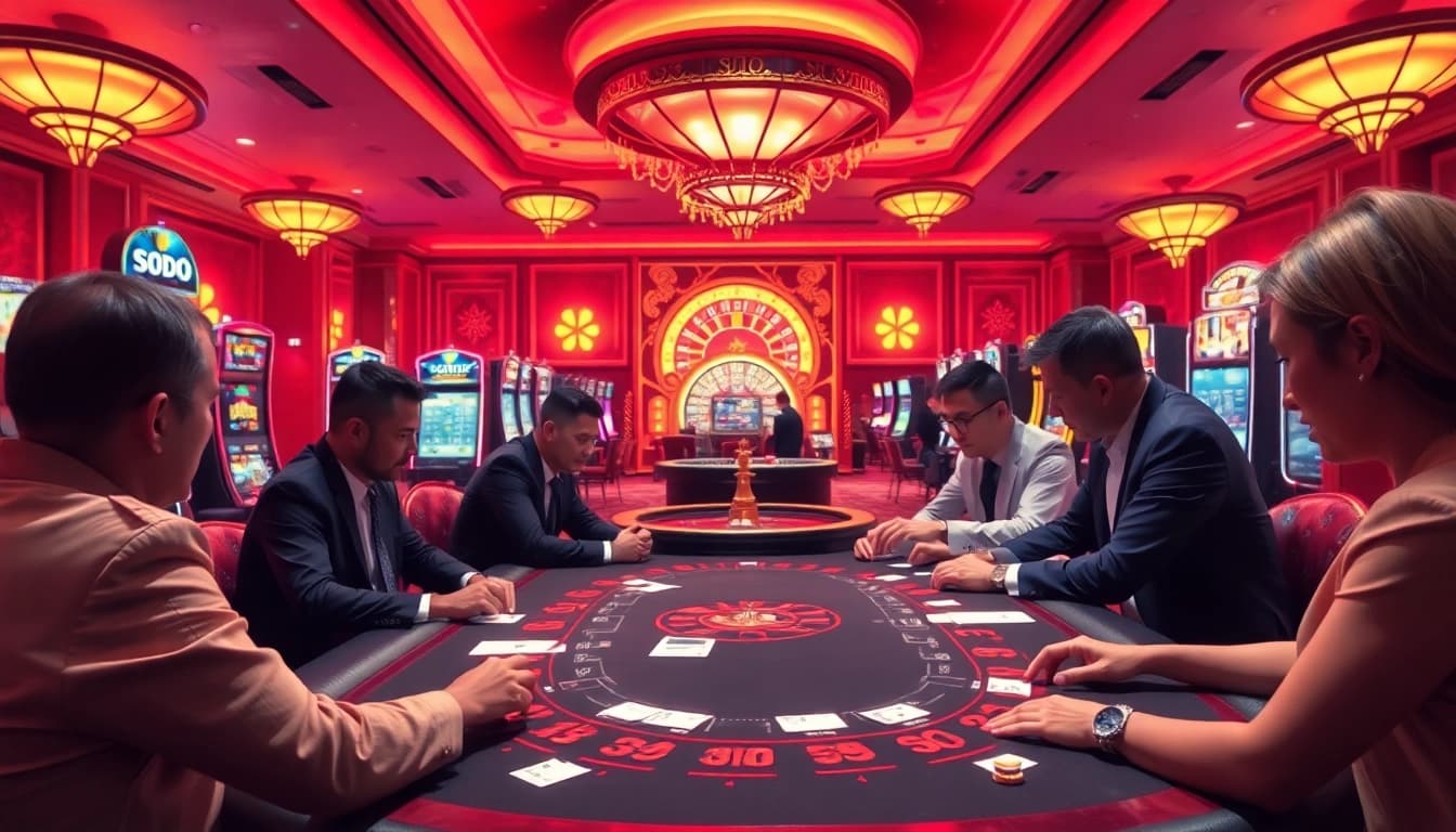 SODO-themed casino featuring vibrant decor and exciting gaming action.