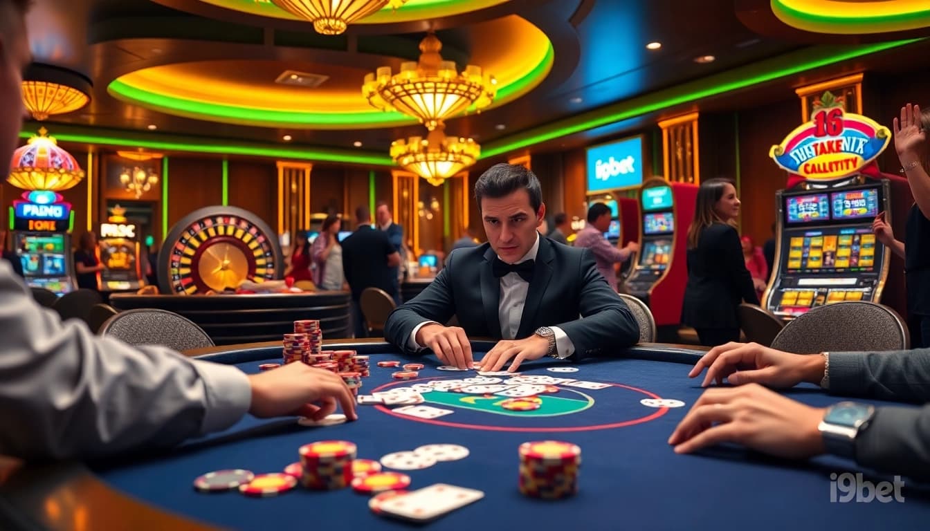 Experience thrilling action at i9bet with colorful casino tables and exciting games.
