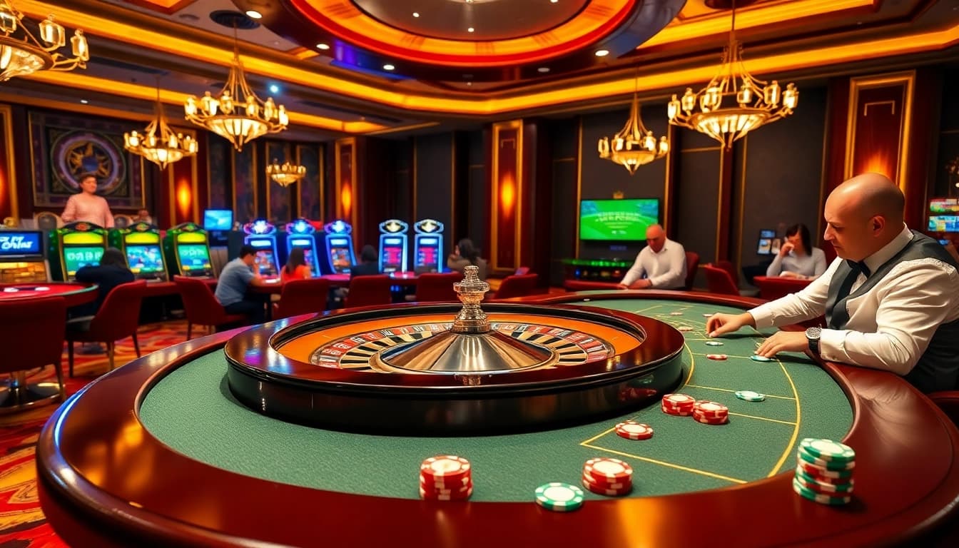 Experience the excitement of online gambling at https://88vv.fans/ with a dynamic casino scene.