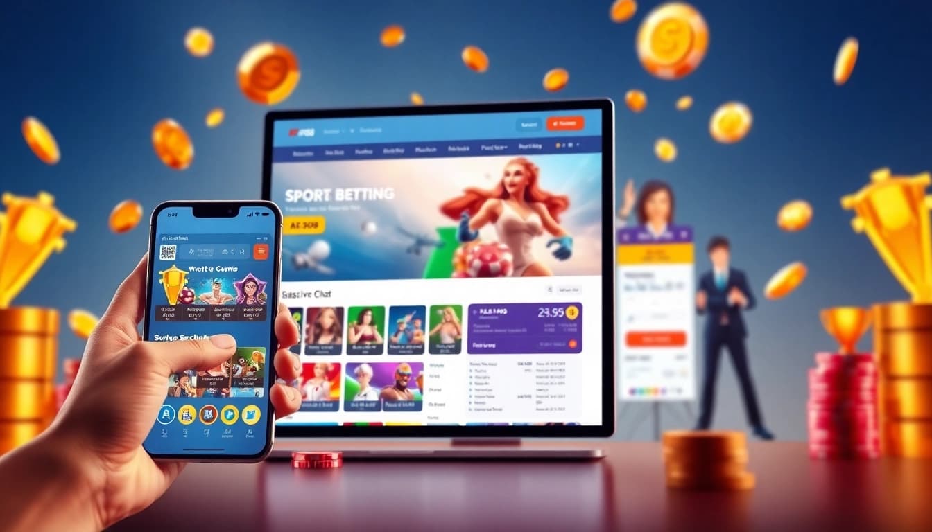 AF88 online betting platform interface displaying vibrant games and support options.