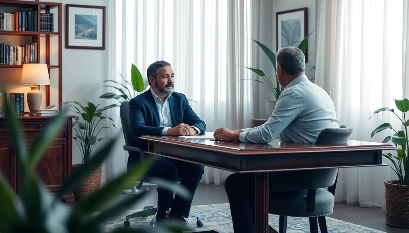 Psychiatrist Dubai providing therapy in a calming and professional office.