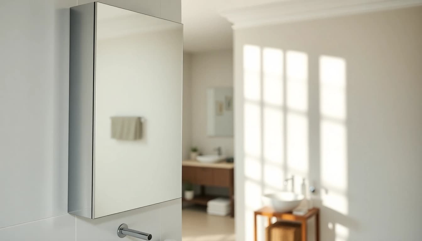 sonni Spiegelschrank mit eleganten Beleuchtungselementen für modernes Badezimmer design