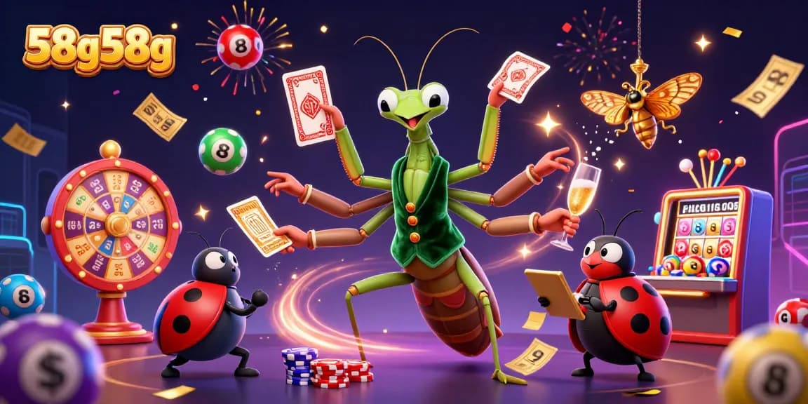 Engage in thrilling casino excitement with 58g58g's vibrant celebration of games and fun.