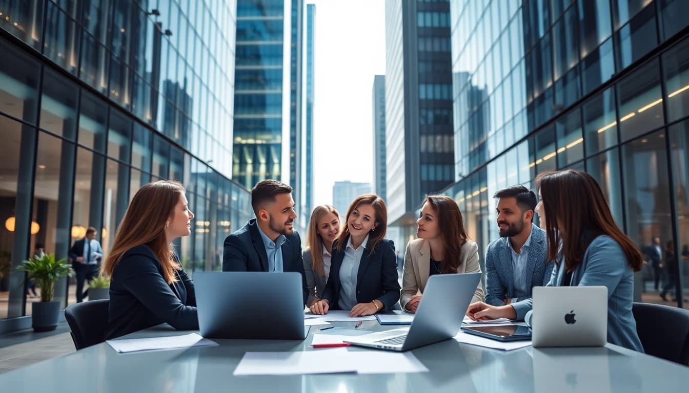 Engage with https://fidelitycorporate.com for professional corporate services showcasing dynamic teamwork.
