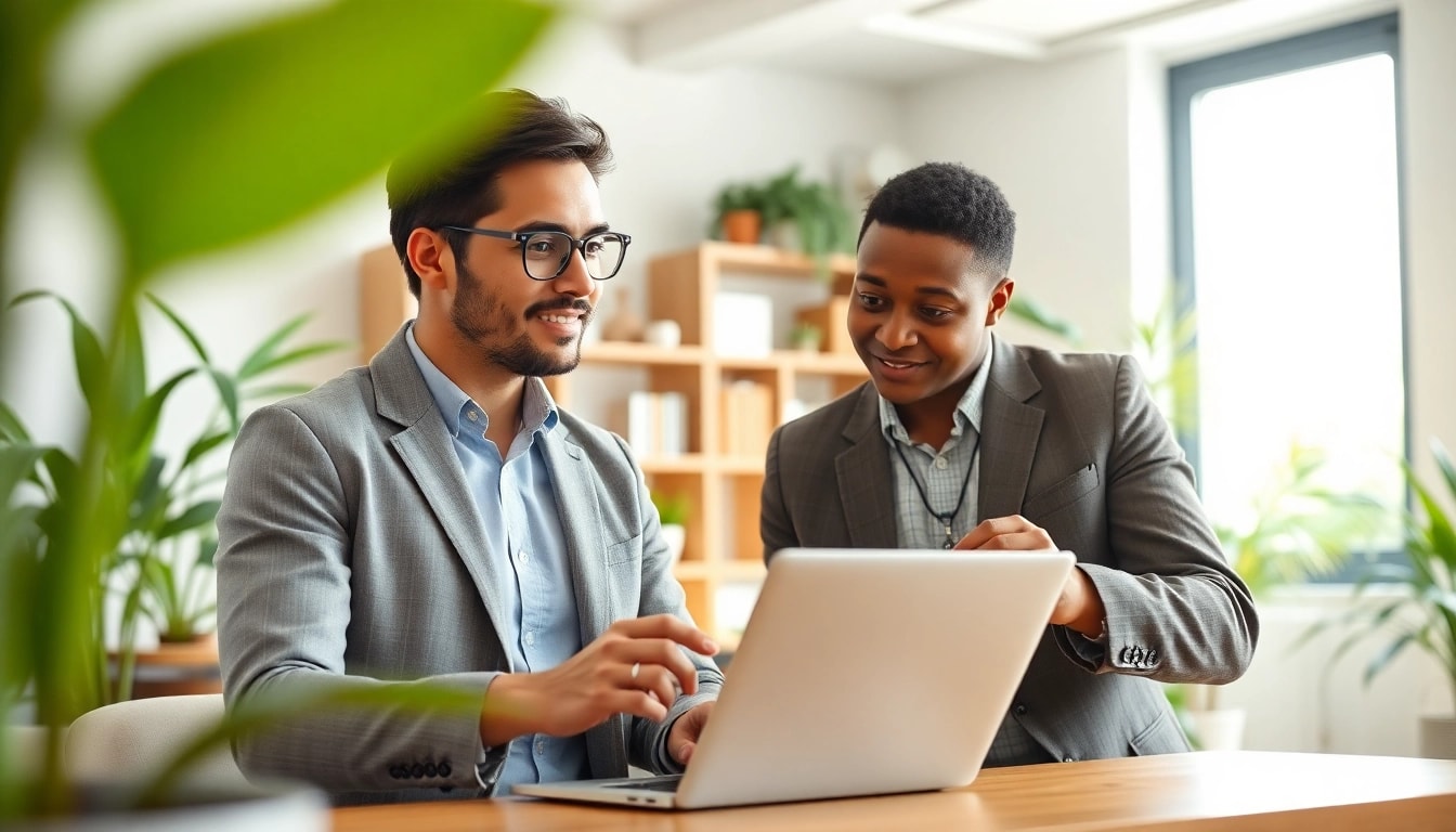 Engaging career coaching session in a modern office setting showcasing professional coaching techniques.