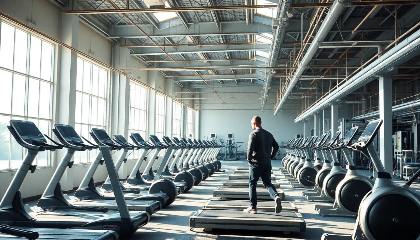 High-tech assembly of Ciapo Treadmill showcasing advanced fitness equipment manufacturing.
