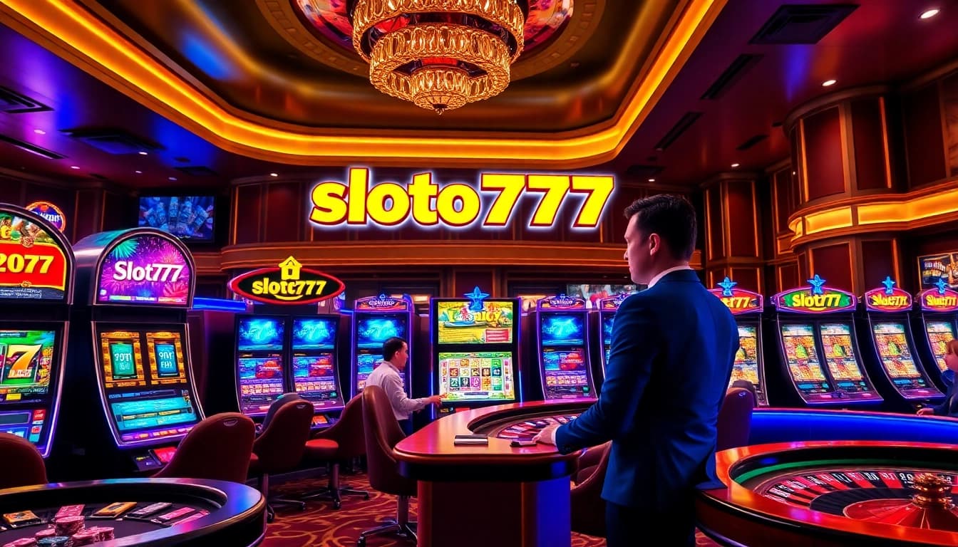 Experience thrilling wins at slot777 with vibrant slot machines and poker excitement.