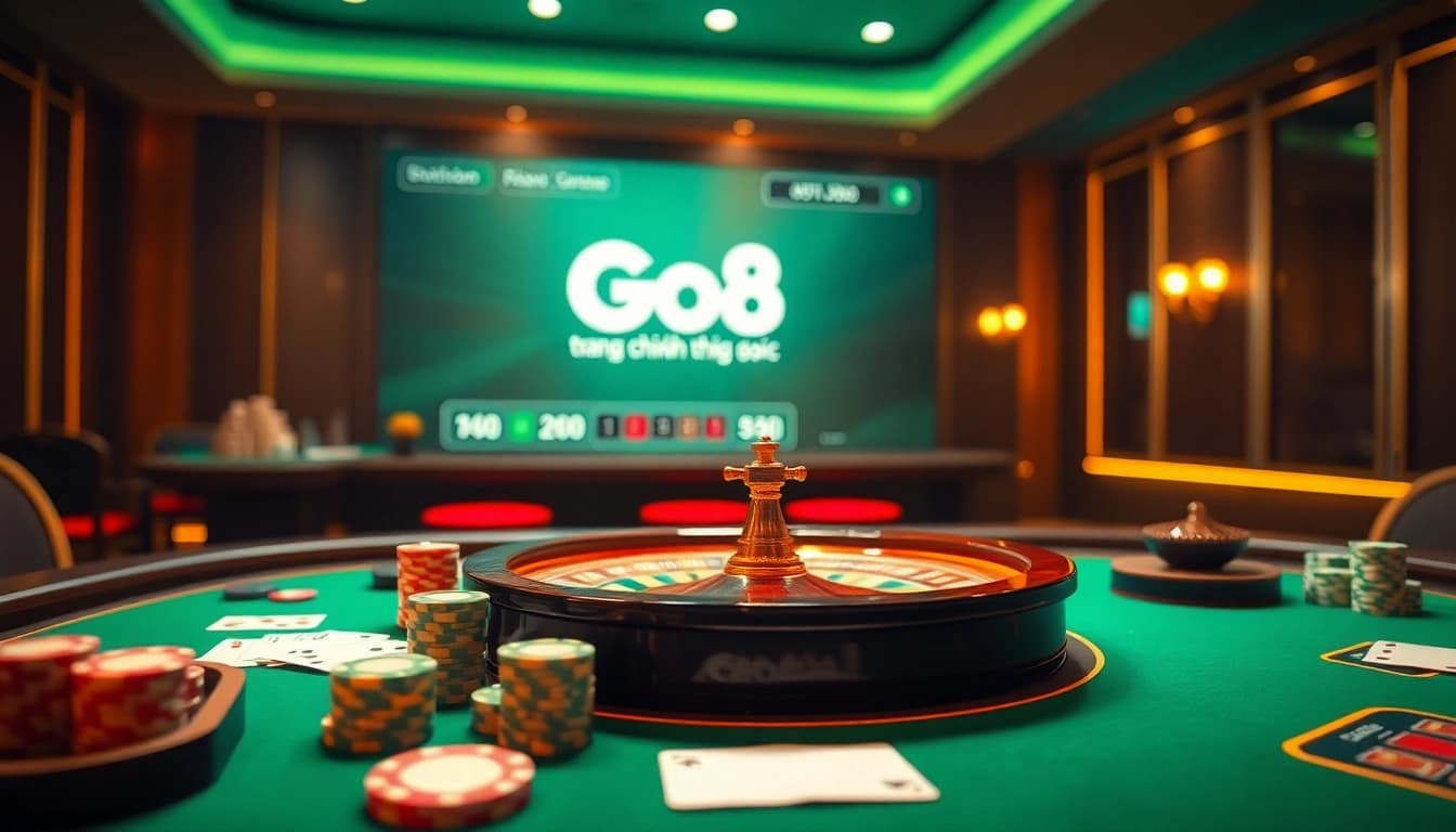 Experience the thrill of gaming at trang chính thức go8 with vibrant casino visuals and exciting action.