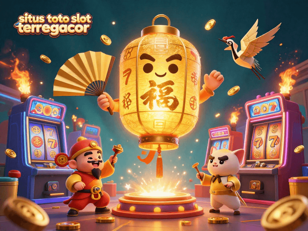 Experience the thrill at situs toto slot tergacor, featuring vibrant slot machines and winning symbols.