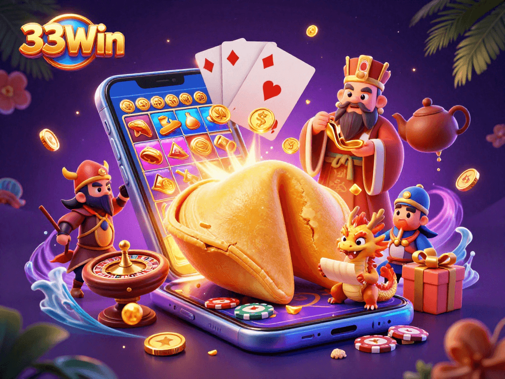 Engage in thrilling games at 33Win with captivating 3D casino visuals and exciting elements.