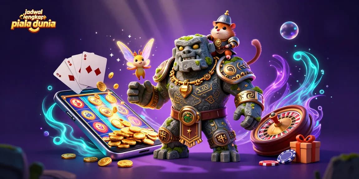 Experience the thrill of jadwal lengkap piala dunia with a vibrant casino themed illustration.
