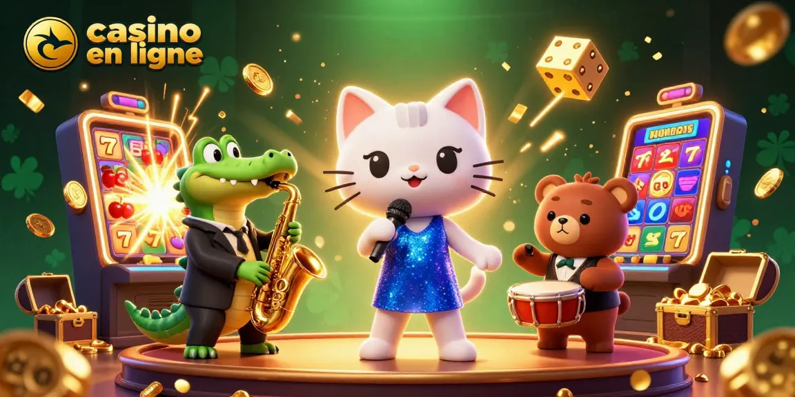 Profiter des jeux de casino en ligne avec une comédie musicale animée par un chat chanteur.