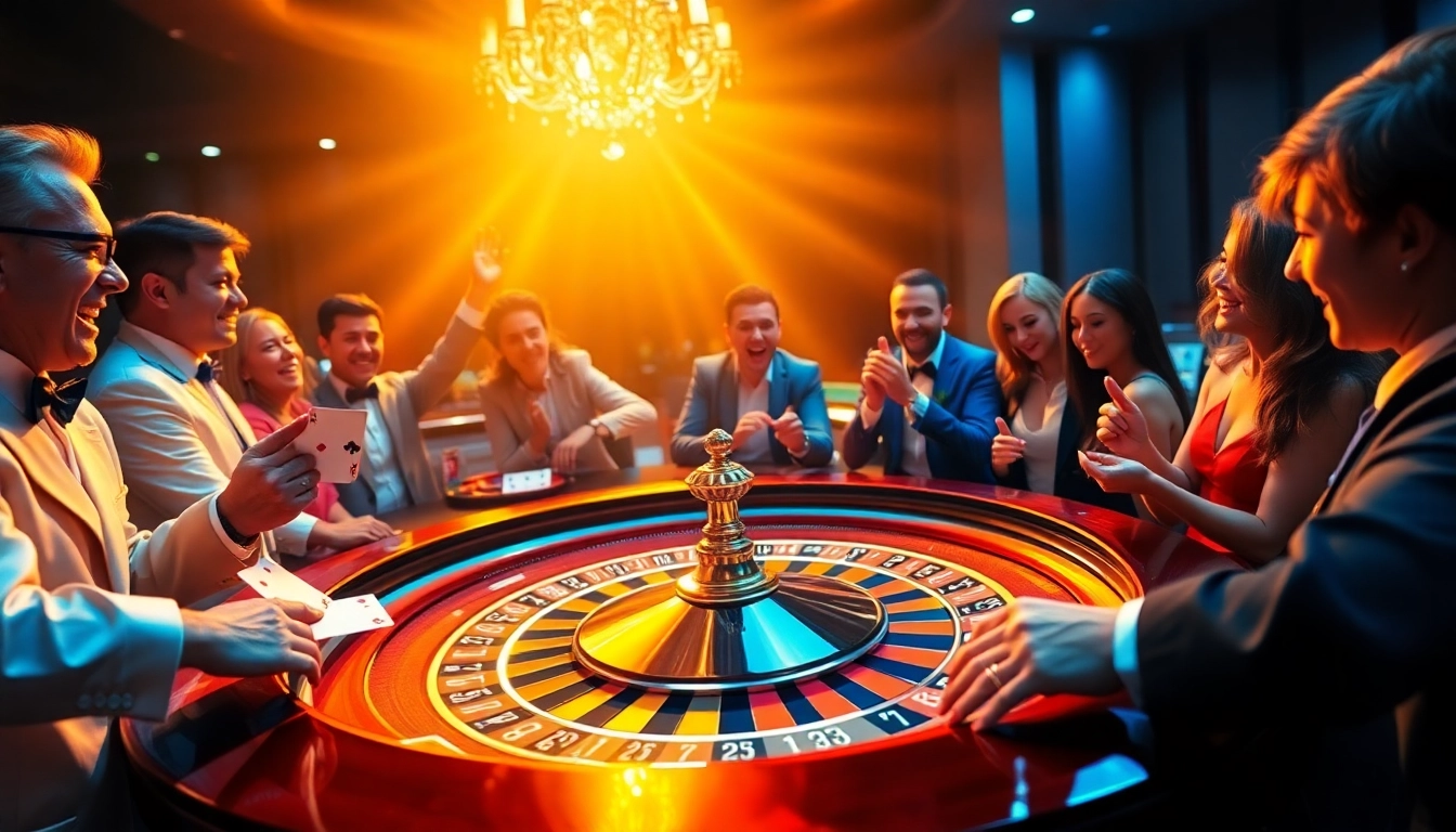 Players celebrate their wins at CM88's roulette table, capturing the excitement of online gambling.