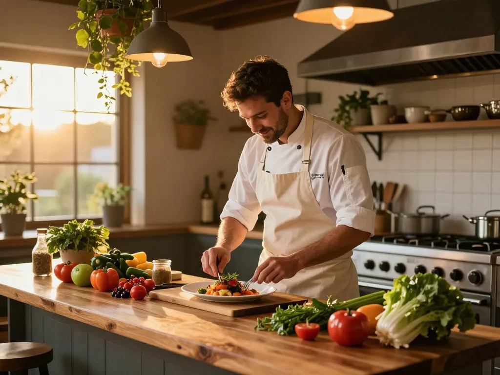 Delicious dish preparation at POKERSERI restaurant showcasing vibrant ingredients and warm atmosphere.