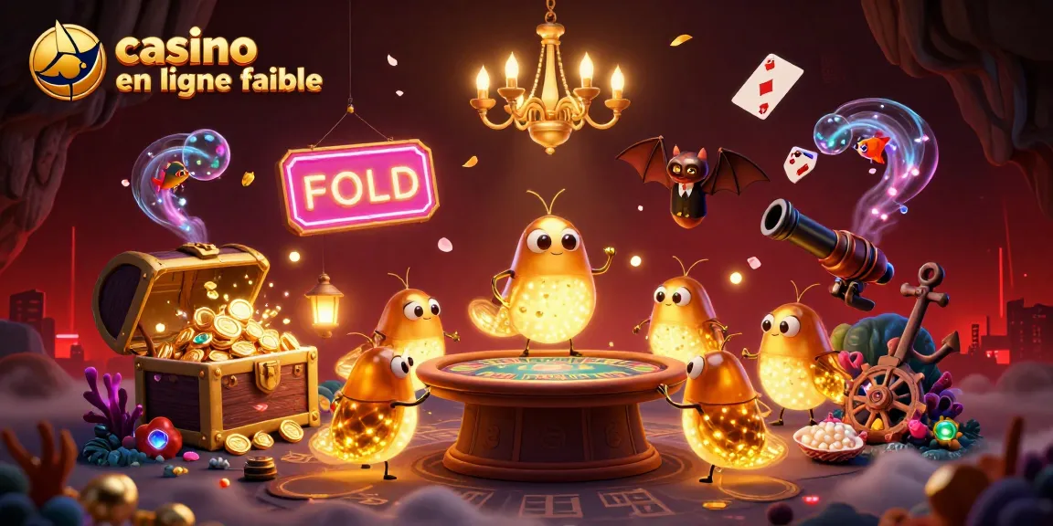 Visitez un casino en ligne fiable où des lucioles illuminent le jeu avec leurs lumières dorées.