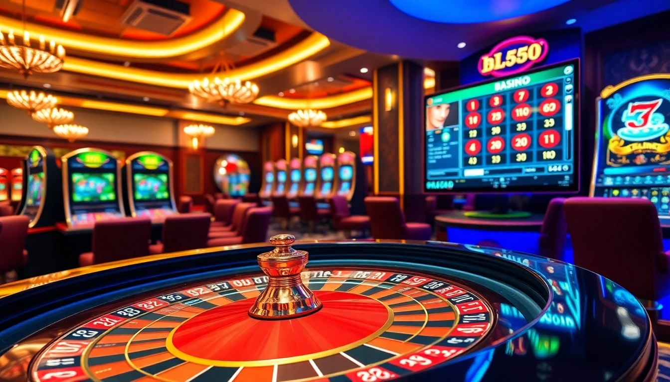 Experience the excitement at BL555's casino with vibrant roulette and poker games.