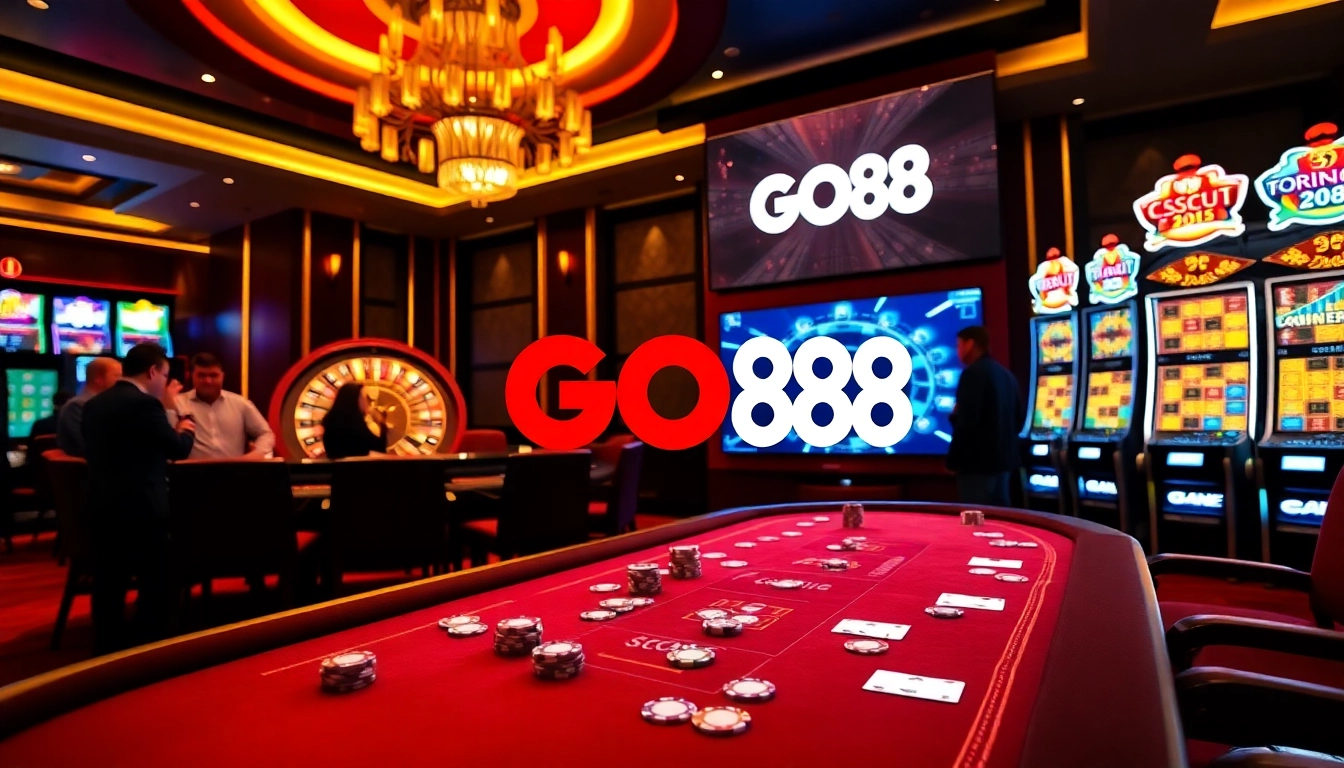 Experience thrilling online gambling at https://go88vn.id/ with elegant casino tables and vibrant gameplay.