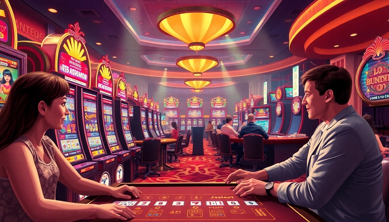 Exciting online gambling experience with ulat123 link platform, showcasing interactive casino elements.