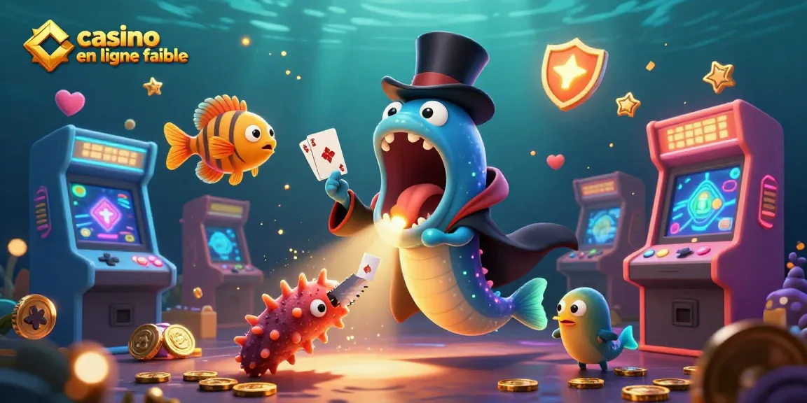 Jouer avec un casino en ligne fiable : illustration d'un acte de magie sous-marin captivant.