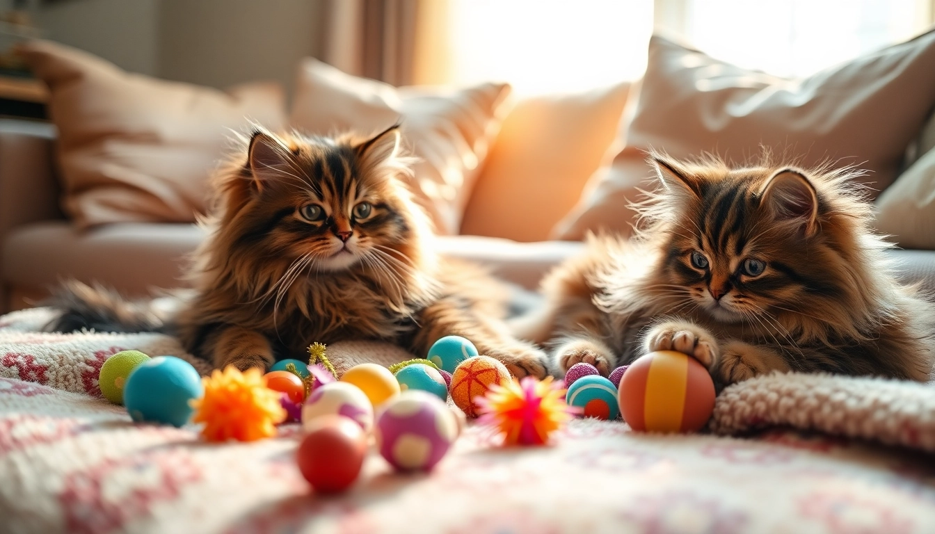 Explore Maine Coon cats for sale, featuring playful kittens on a colorful blanket in a cozy room.