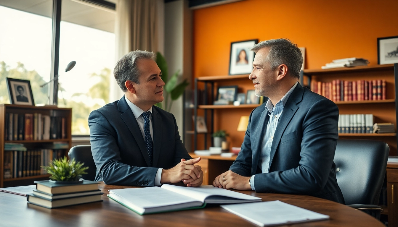 Consultation with Orlando Personal Injury Lawyer in an inviting office environment.