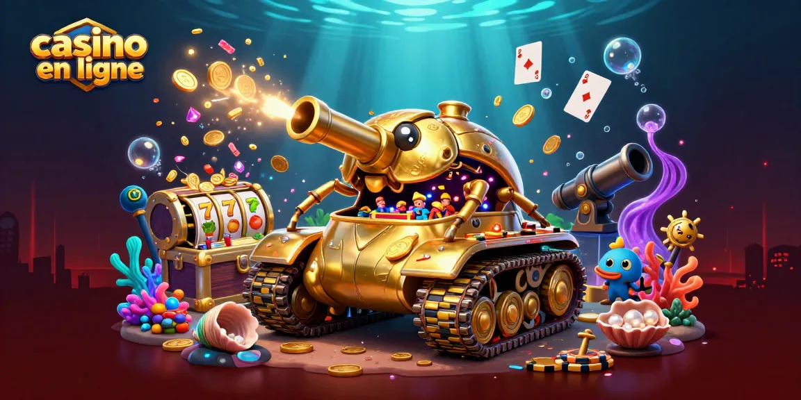 Gagnez au casino en ligne avec cette scène vibrante de jeu captivante représentée en 3D.