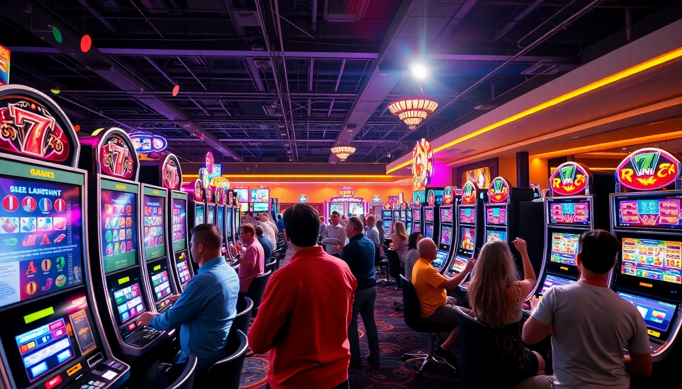 Slot88 menghadirkan pengalaman kasino yang mendebarkan dengan pemain yang antusias di mesin slot.