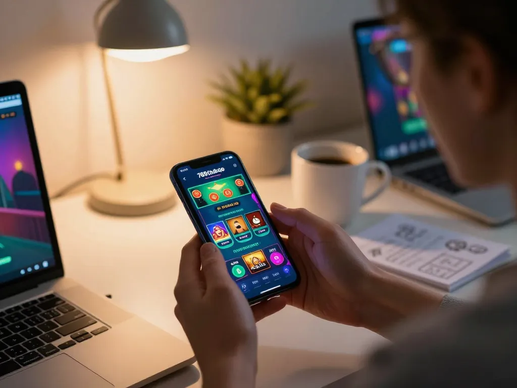 Engaging with 789clubgo casino app on smartphone for responsible gaming