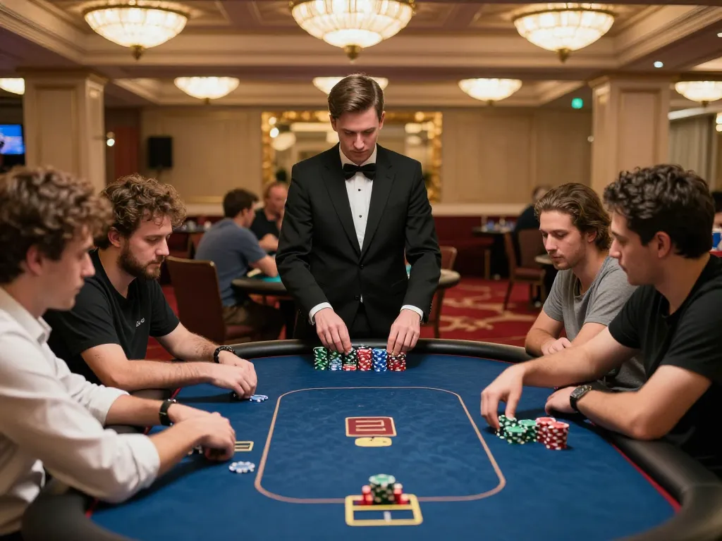 Players engaging in a high-stakes poker game at CM88 casino, showcasing excitement and strategy.