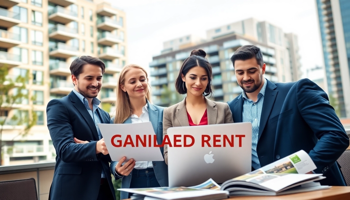 Discussing guaranteed rent in Ealing with a professional real estate team in an urban setting.