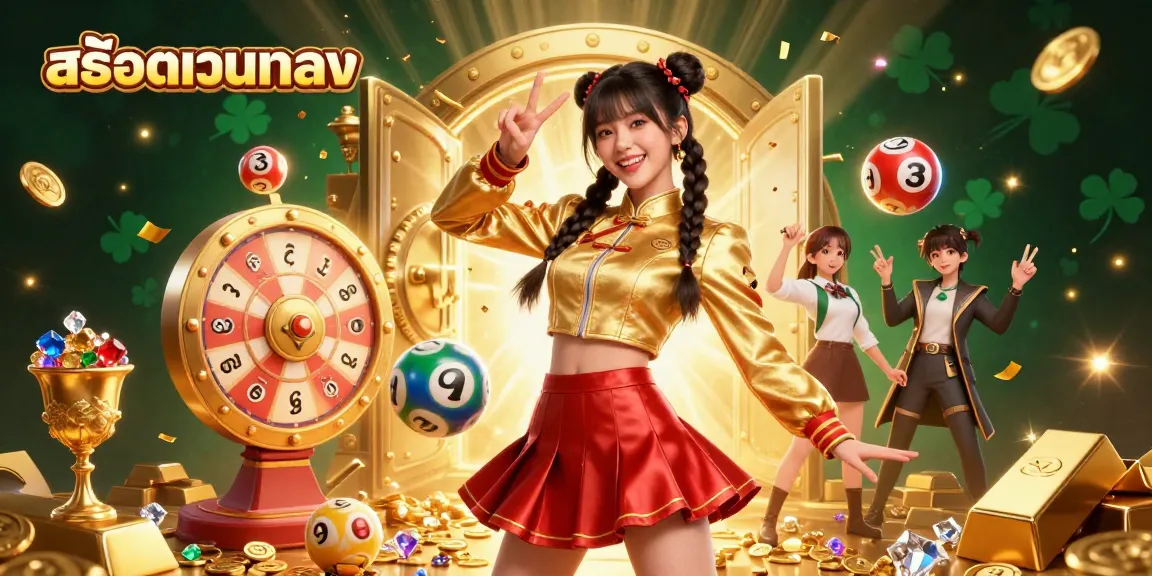 Engage with สล็อตเว็บตรง in an exciting 3D casino scene featuring vibrant characters and elements.