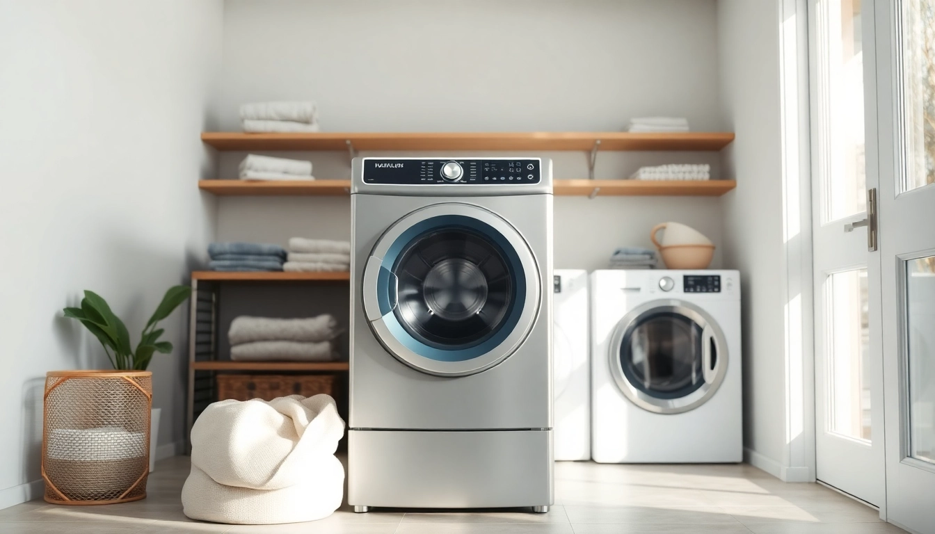 Check out this advanced Laundry Machine showcased in a stylish laundry room.
